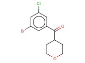 (3-BROMO-5-CHLOROPHENYL)(TETRAHYDRO-2H-PYRAN-4-YL)METHANONE