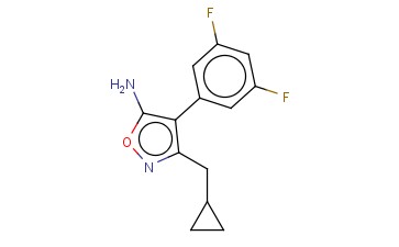 3-(CYCLOPROPYLMETHYL)-4-(3,5-DIFLUOROPHENYL)-1,2-OXAZOL-5-AMINE