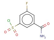 3-carbamoyl-5-fluorobenzene-1-<span class='lighter'>sulfonyl</span> <span class='lighter'>chloride</span>