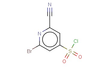 2-BROMO-6-<span class='lighter'>CYANOPYRIDINE</span>-4-SULFONYL CHLORIDE