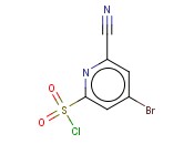 4-BROMO-6-<span class='lighter'>CYANOPYRIDINE</span>-2-SULFONYL CHLORIDE