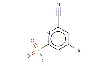 4-BROMO-6-<span class='lighter'>CYANOPYRIDINE</span>-2-SULFONYL CHLORIDE