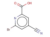 6-BROMO-4-<span class='lighter'>CYANOPYRIDINE</span>-2-CARBOXYLIC ACID