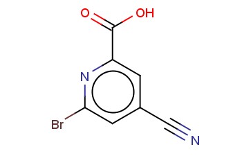 6-BROMO-4-<span class='lighter'>CYANOPYRIDINE</span>-2-CARBOXYLIC ACID