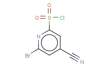 6-BROMO-4-<span class='lighter'>CYANOPYRIDINE</span>-2-SULFONYL CHLORIDE