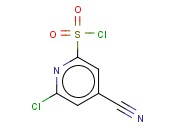 6-CHLORO-4-<span class='lighter'>CYANOPYRIDINE</span>-2-SULFONYL CHLORIDE