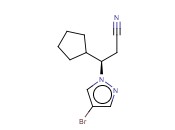 1H-PYRAZOLE-1-PROPANENITRILE, 4-BROMO-BETA-CYCLOPENTYL-, (BETAR)-