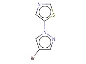 1-(THIAZOL-5-YL)-<span class='lighter'>4-BROMOPYRAZOLE</span>