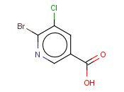 2-溴-3-<span class='lighter'>氯</span><span class='lighter'>吡啶</span>-5-<span class='lighter'>甲酸</span>