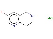 3-BROMO-5,6,7,8-<span class='lighter'>TETRAHYDRO-1,6-NAPHTHYRIDINE</span> HYDROCHLORIDE