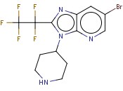 6-BROMO-2-(PERFLUOROETHYL)-3-(PIPERIDIN-4-YL)-3H-IMIDAZO[4,5-B]PYRIDINE