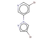 1-(5-BROMO-3-PYRIDYL)-<span class='lighter'>4-BROMOPYRAZOLE</span>