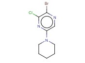 2-BROMO-3-CHLORO-5-(PIPERIDIN-1-YL)PYRAZINE