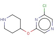 2-CHLORO-6-(4-PIPERIDINYLOXY)PYRAZINE