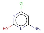 4-<span class='lighter'>amino-6-chloropyrimidin-2-ol</span>