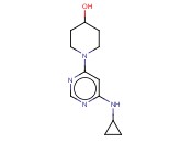1-[6-(环丙基<span class='lighter'>氨基</span>)-4-嘧啶基]-4-<span class='lighter'>哌啶</span>醇