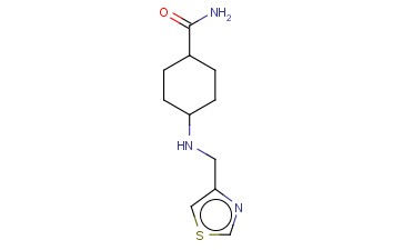 4-[(1,3-THIAZOL-4-YLMETHYL)AMINO]CYCLOHEXANE-1-CARBOXAMIDE