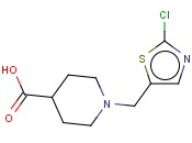 1-[(2-氯-5-噻唑<span class='lighter'>基</span>)甲基]-4-<span class='lighter'>哌啶</span>甲酸