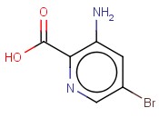 3-<span class='lighter'>Amino-5-bromopyridine</span>-2-carboxylic acid