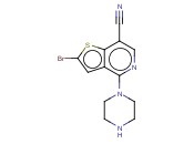 2-BROMO-4-(PIPERAZIN-1-YL)THIENO[3,2-C]PYRIDINE-7-CARBONITRILE