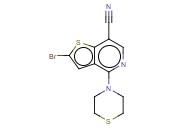 2-BROMO-4-(THIOMORPHOLIN-4-YL)THIENO[3,2-C]PYRIDINE-7-CARBONITRILE