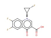 3-<span class='lighter'>QUINOLINECARBOXYLIC</span> ACID, 6,7-DIFLUORO-1-(2-FLUOROCYCLOPROPYL)-1,4-<span class='lighter'>DIHYDRO-4-OXO</span>-, CIS-(+)-