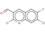 2,7-DICHLORO-6-FLUORO-3-<span class='lighter'>QUINOLINECARBOXALDEHYDE</span>