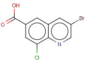 3-BROMO-8-CHLOROQUINOLINE-6-CARBOXYLIC ACID