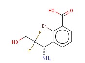 3-((1S)-1-AMINO-2,2-DIFLUORO-3-HYDROXYPROPYL)-<span class='lighter'>2-BROMOBENZOIC</span> ACID