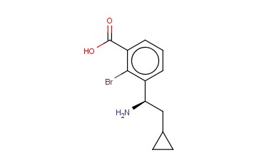 3-((1R)-1-AMINO-2-CYCLOPROPYLETHYL)-<span class='lighter'>2-BROMOBENZOIC</span> ACID