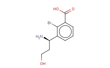 3-((1R)-1-AMINO-3-HYDROXYPROPYL)-<span class='lighter'>2-BROMOBENZOIC</span> ACID