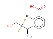 3-((1R)-1-AMINO-2,2-DIFLUORO-3-HYDROXYPROPYL)-<span class='lighter'>2-BROMOBENZOIC</span> ACID
