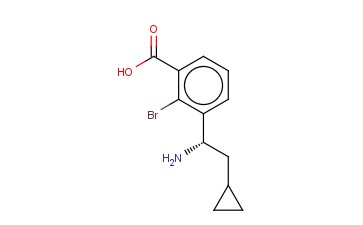 3-((1S)-1-AMINO-2-CYCLOPROPYLETHYL)-<span class='lighter'>2-BROMOBENZOIC</span> ACID
