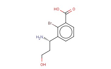 3-((1S)-1-AMINO-3-HYDROXYPROPYL)-<span class='lighter'>2-BROMOBENZOIC</span> ACID