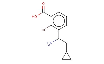 3-(1-AMINO-2-CYCLOPROPYLETHYL)-<span class='lighter'>2-BROMOBENZOIC</span> ACID