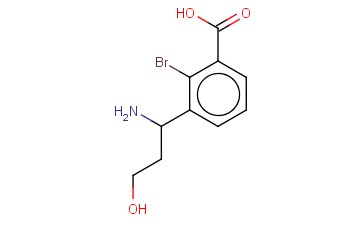 3-(1-AMINO-3-HYDROXYPROPYL)-<span class='lighter'>2-BROMOBENZOIC</span> ACID