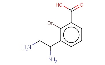 3-(1,2-DIAMINOETHYL)-<span class='lighter'>2-BROMOBENZOIC</span> ACID