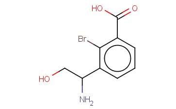 3-(1-AMINO-2-HYDROXYETHYL)-<span class='lighter'>2-BROMOBENZOIC</span> ACID