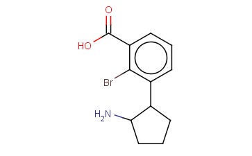 3-(2-AMINOCYCLOPENTYL)-<span class='lighter'>2-BROMOBENZOIC</span> ACID