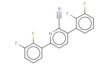 3,6-BIS(2,3-DIFLUOROPHENYL)-<span class='lighter'>2-CYANOPYRIDINE</span>