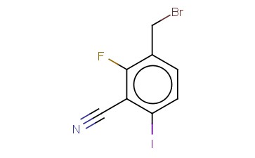 3-(BROMOMETHYL)-2-FLUORO-6-IODO-BENZONITRILE