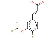 3-(DIFLUOROMETHOXY)-<span class='lighter'>4-FLUOROCINNAMIC</span> ACID