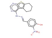 4-((3-NITRO-4-HYDROXYPHENYL)METHYLENE)HYDRAZINYL-5,6,7,8-TETRAHYDRO-[1]BENZOTHIENO[2,3-D]PYRIMIDINE