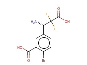 5-((1S)-1-AMINO-2-CARBOXY-2,2-DIFLUOROETHYL)-<span class='lighter'>2-BROMOBENZOIC</span> ACID