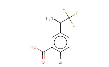5-((1S)-1-AMINO-2,2,2-TRIFLUOROETHYL)-<span class='lighter'>2-BROMOBENZOIC</span> ACID