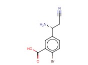 5-((1R)-1-AMINO-2-CYANOETHYL)-<span class='lighter'>2-BROMOBENZOIC</span> ACID