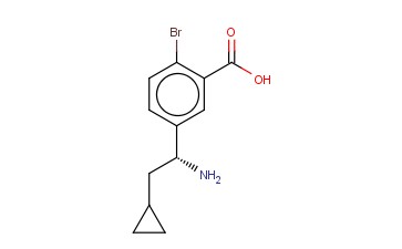 5-((1R)-1-AMINO-2-CYCLOPROPYLETHYL)-<span class='lighter'>2-BROMOBENZOIC</span> ACID