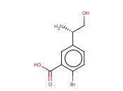 5-((1S)-1-AMINO-2-HYDROXYETHYL)-<span class='lighter'>2-BROMOBENZOIC</span> ACID