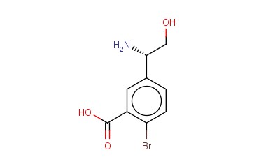 5-((1S)-1-AMINO-2-HYDROXYETHYL)-<span class='lighter'>2-BROMOBENZOIC</span> ACID