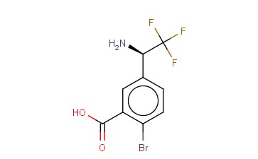 5-((1R)-1-AMINO-2,2,2-TRIFLUOROETHYL)-<span class='lighter'>2-BROMOBENZOIC</span> ACID